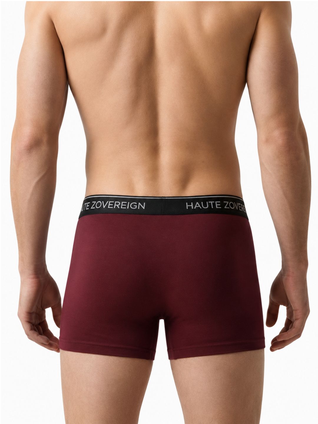 Men’s Modal (Viscose) Trunk - Pack of 3 | Pista Green + Dark Maroon + Turquoise Blue | Haute Zovereign