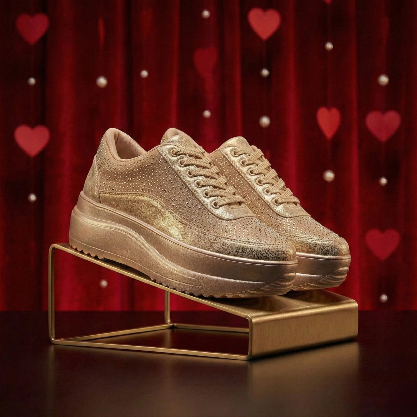 Women Gold Party & Wedding Bridal Shoes Haute Zovereign