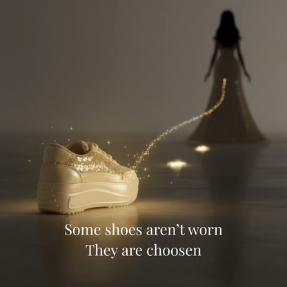 Haute Zovereign Women Gold Glitter & Sequin Party & Wedding Bridal Shoes