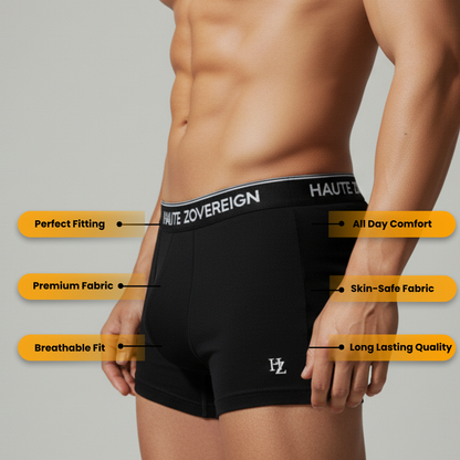 Black Cotton Underwear