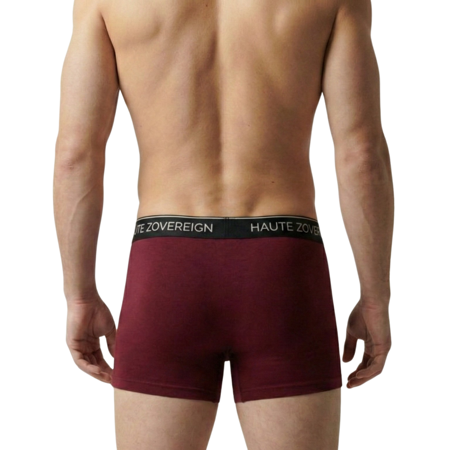 Men’s Modal (Viscose) Trunk – Dark Maroon | Breathable Underwear | Haute Zovereign