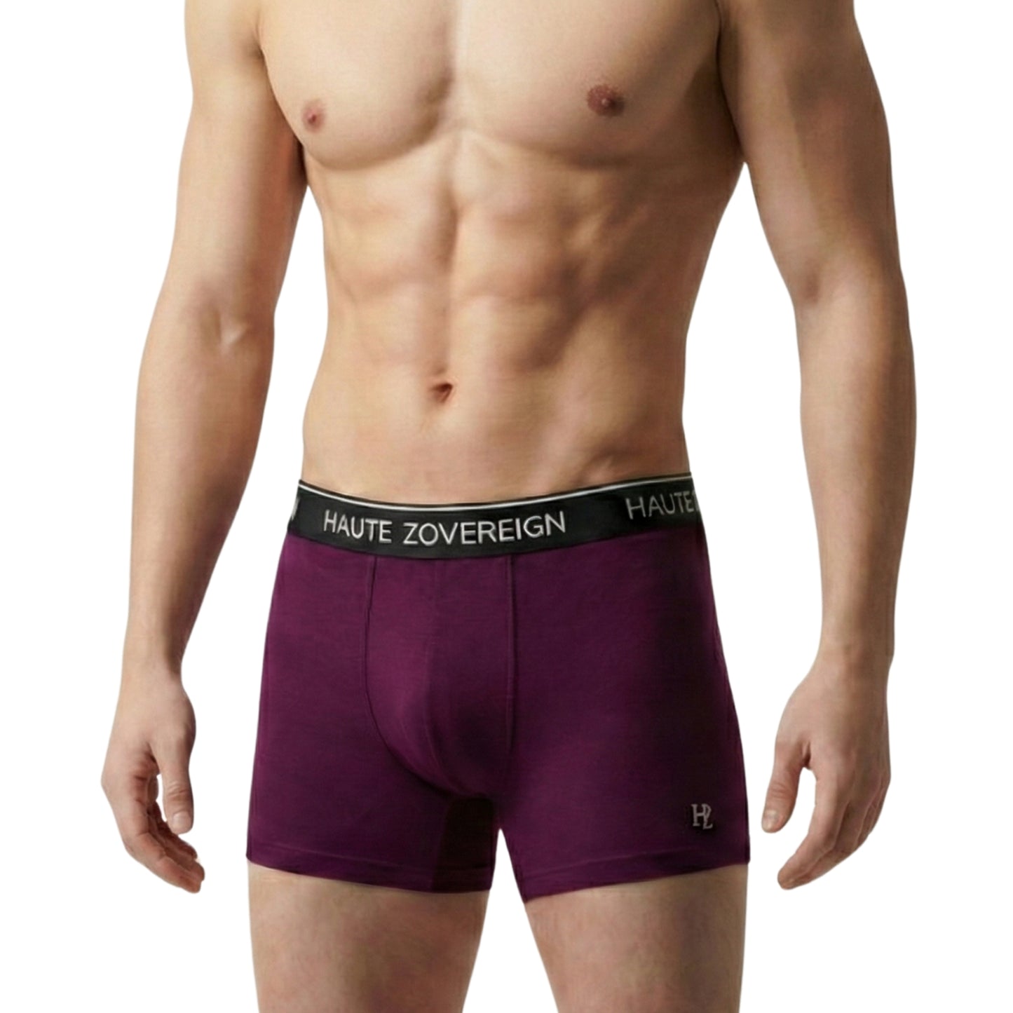 Haute Zovereign Burgundy Men’s Cotton Trunk - Soft Cotton Daily Wear