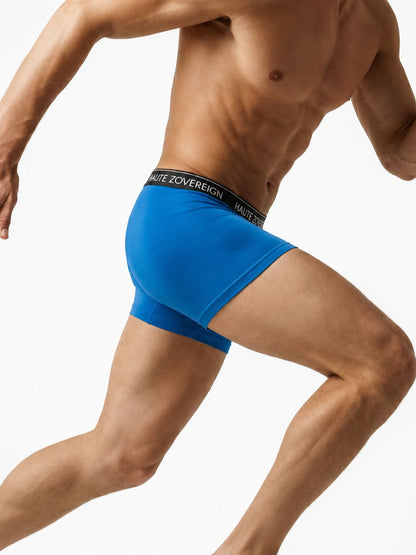 Men’s Modal (Viscose) Trunk - Pack of 3 | Turquoise Blue + Pista Green + Navy Blue  | Haute Zovereign