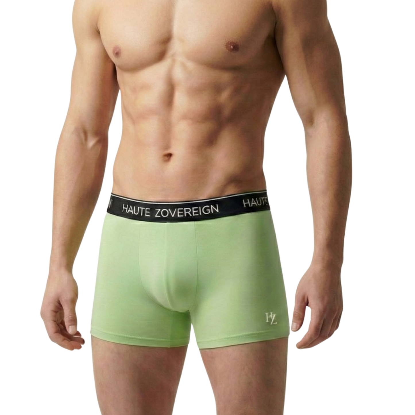 Men’s Modal (Viscose) Trunk - Pista Green | Soft Innerwear | Haute Zovereign