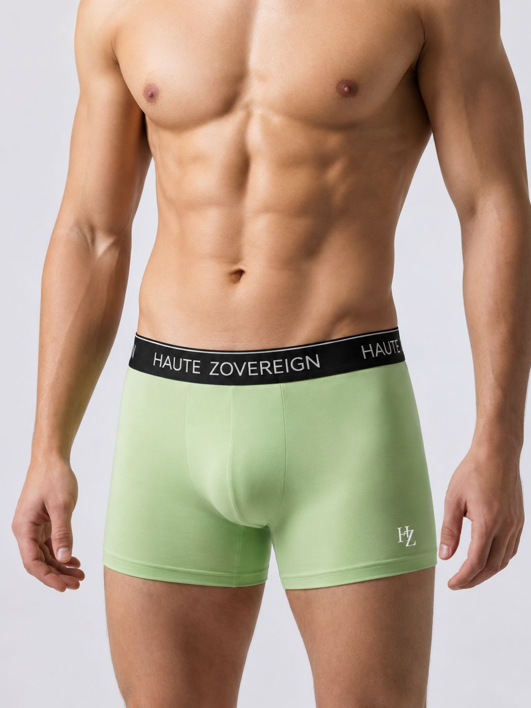 Men’s Modal (Viscose) Trunk - Pack of 3 | Pista Green + Dark Maroon + Turquoise Blue | Haute Zovereign