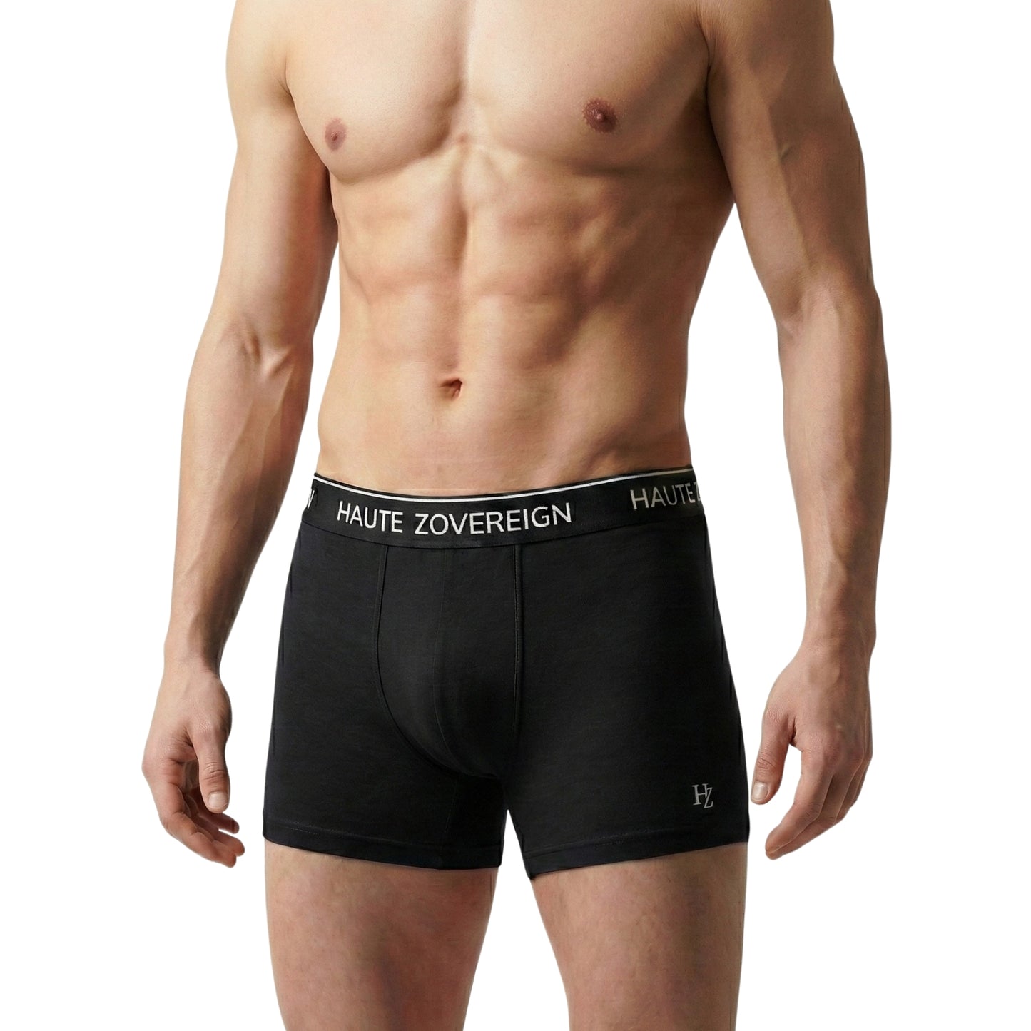 Haute Zovereign Black Men’s Cotton Trunk - Soft & Breathable Daily Wear