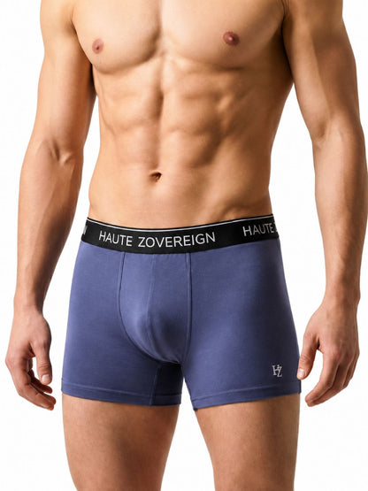 Haute Zovereign Grey Men’s Cotton Trunk - Breathable Everyday Innerwear