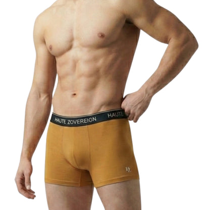 Haute Zovereign Brown Men’s Cotton Trunk - Premium Breathable Comfort