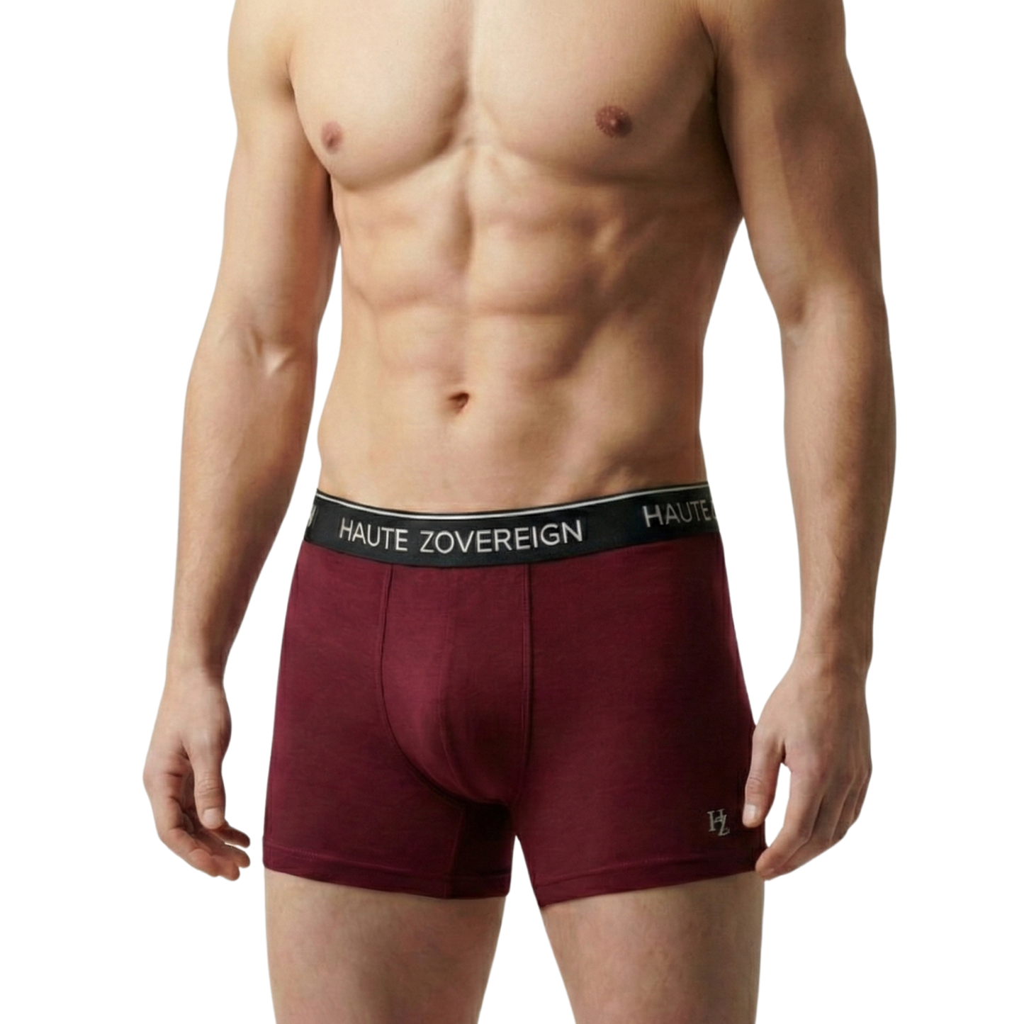 Men’s Modal (Viscose) Trunk – Dark Maroon | Breathable Underwear | Haute Zovereign