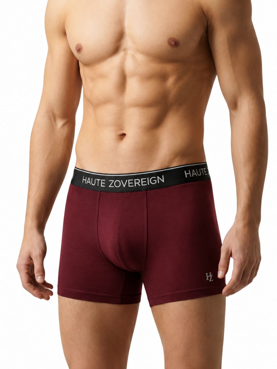 Men’s Modal (Viscose) Trunk - Pack of 3 | Pista Green + Dark Maroon + Turquoise Blue | Haute Zovereign