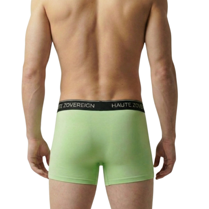 Men’s Modal (Viscose) Trunk - Pista Green | Soft Innerwear | Haute Zovereign