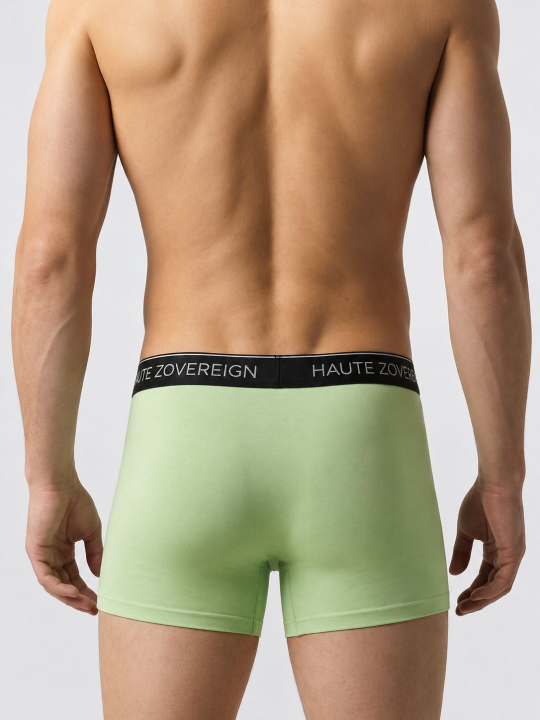 Men’s Modal (Viscose) Trunk - Pack of 3 | Pista Green + Dark Maroon + Turquoise Blue | Haute Zovereign
