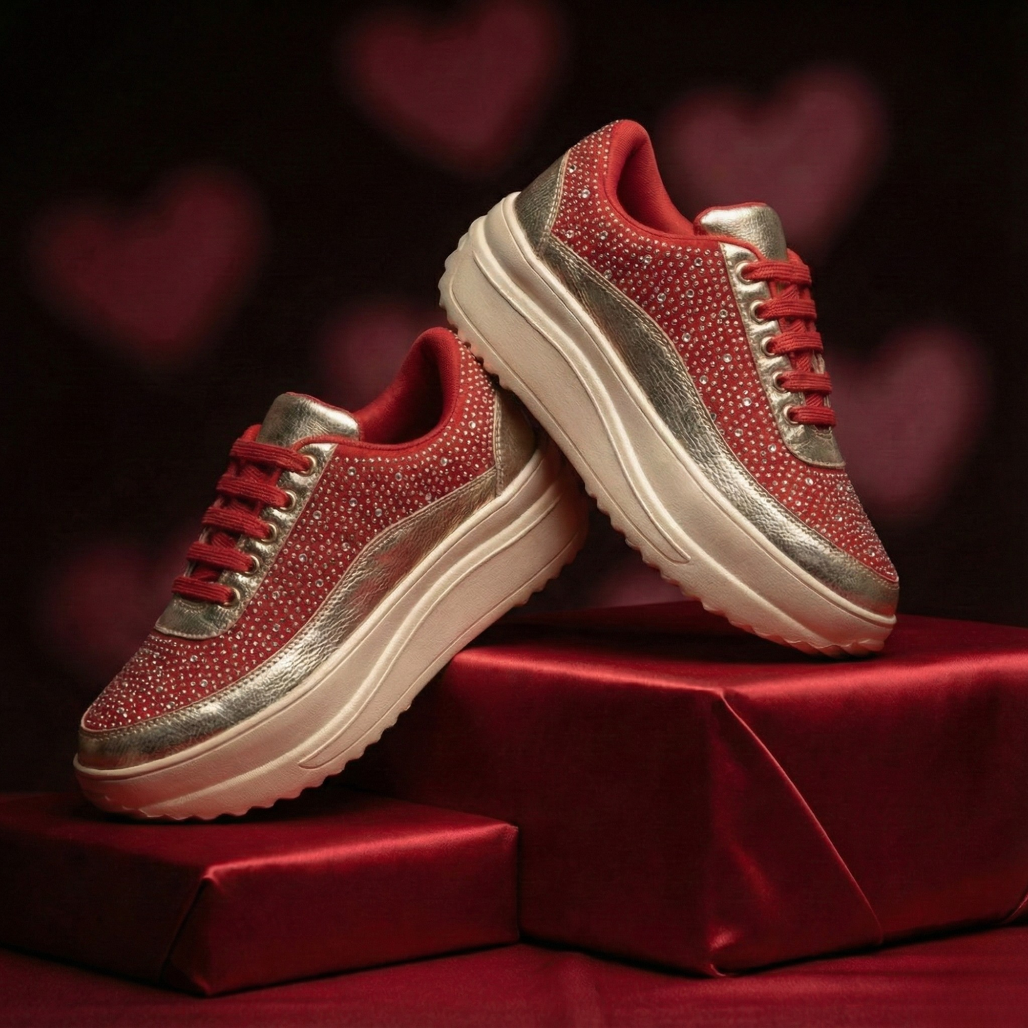 Haute Zovereign Women Silver Party & Wedding Bridal Shoes | Luxury Bridal Sneakers