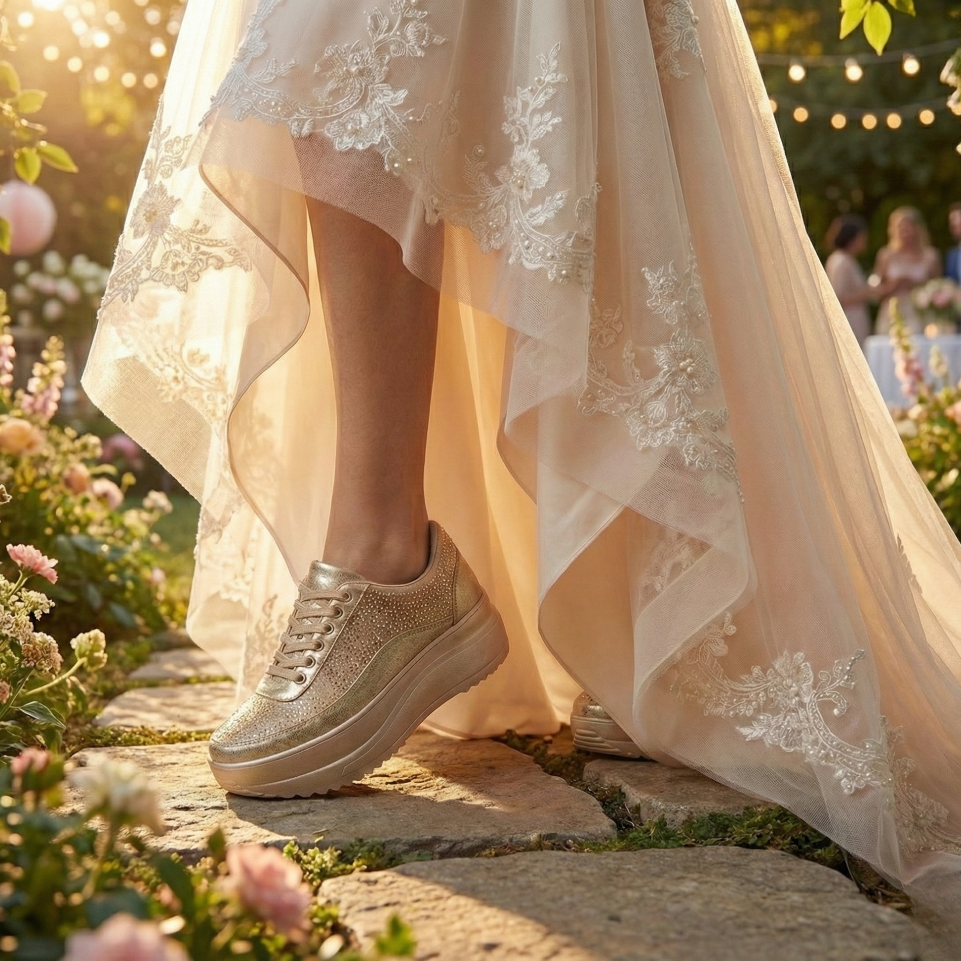 Women Gold Party & Wedding Bridal Shoes Haute Zovereign