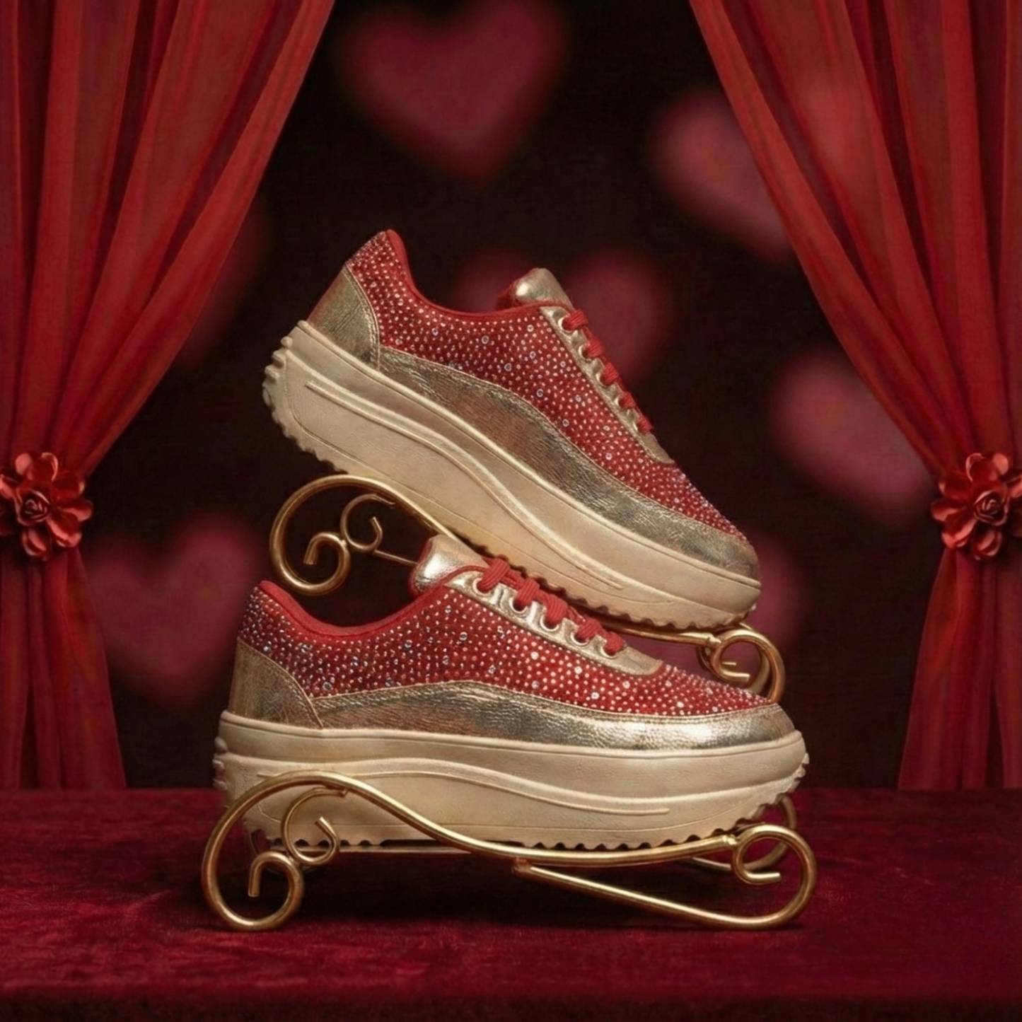 Haute Zovereign Women Silver Party & Wedding Bridal Shoes | Luxury Bridal Sneakers