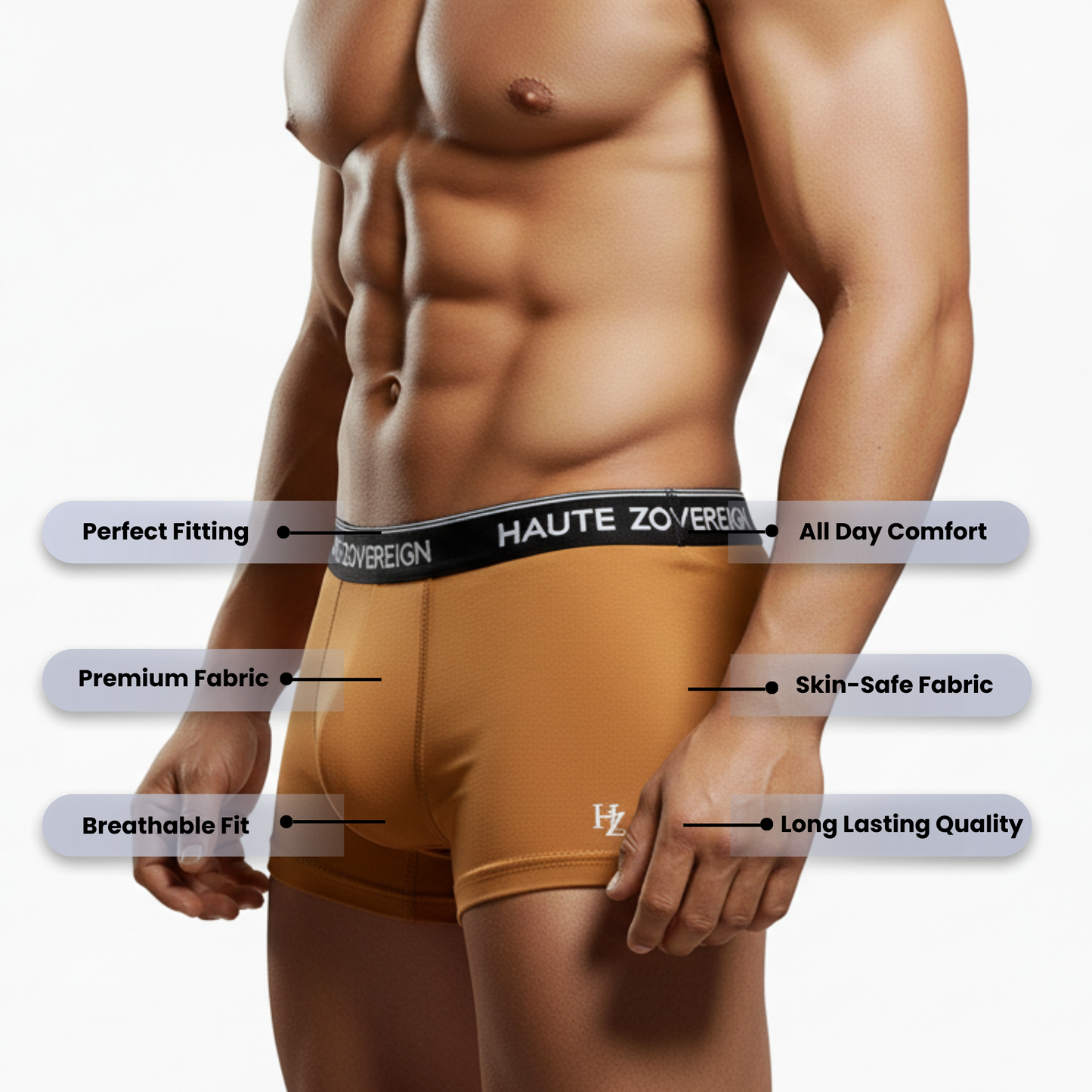 Brown Cotton Underwear